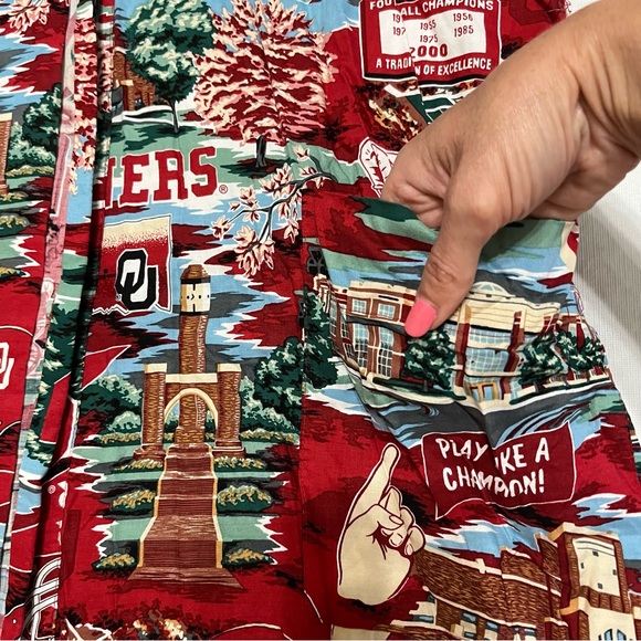 Reyn Spooner Sports OU Robe Sleepwear - Picture 6 of 10